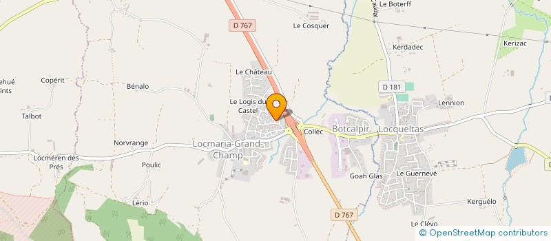 localisation de l'entreprise MONSIEUR GILLES TOSTEN  LOCMARIA-GRAND-CHAMP