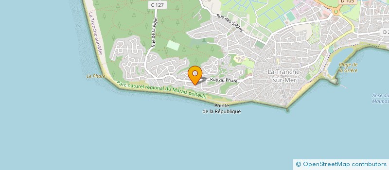 localisation de l'entreprise MONSIEUR GILLES TOUVRON à LA TRANCHE-SUR-MER