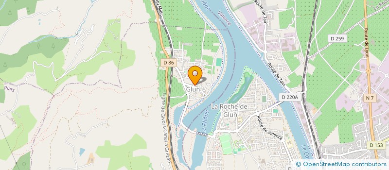 localisation de l'entreprise MONSIEUR GILLES TRAVERSIER  GLUN