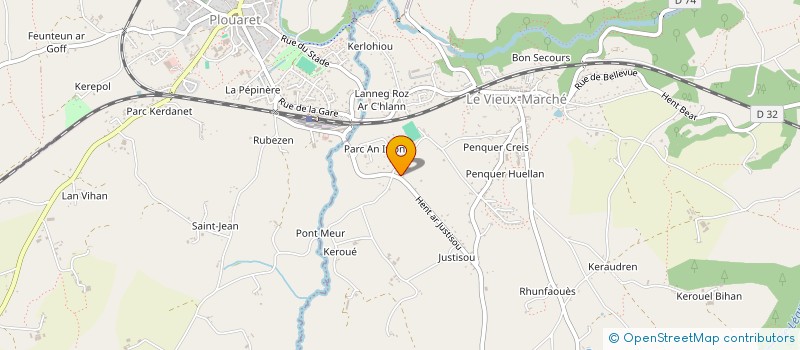 localisation de l'entreprise MONSIEUR GILLES TREMEL  LE VIEUX-MARCHE