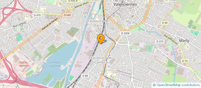 localisation de l'entreprise MONSIEUR GILLES TRIQUET à VALENCIENNES