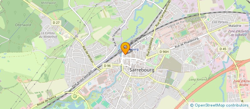 localisation de l'entreprise MONSIEUR GILLES TROUVE à SARREBOURG