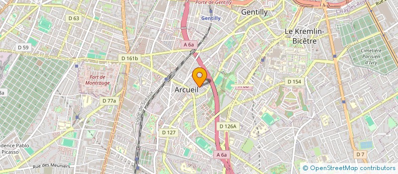 localisation de l'entreprise MONSIEUR GILLES TRYSTRAM à ARCUEIL