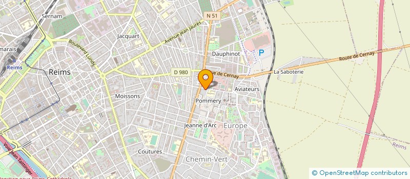 localisation de l'entreprise MONSIEUR GILLES VALENTIN  REIMS