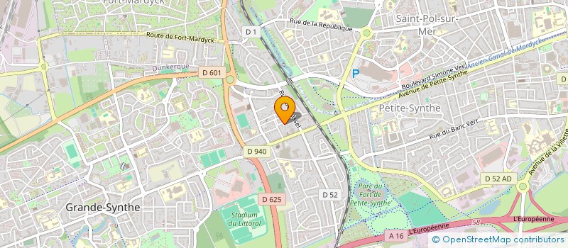 localisation de l'entreprise MONSIEUR GILLES VANHOVE à DUNKERQUE