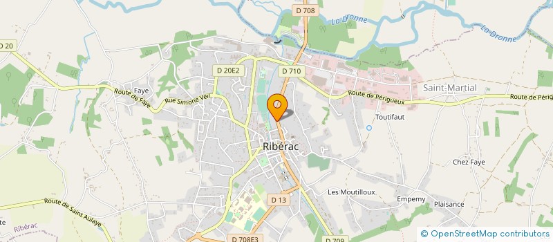 localisation de l'entreprise MONSIEUR GILLES VANRYSSEL à RIBERAC
