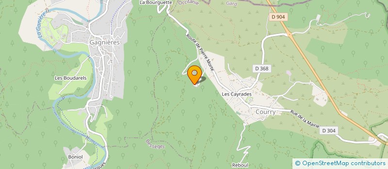 localisation de l'entreprise MONSIEUR GILLES VASSEUR  COURRY