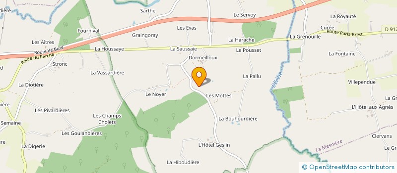 localisation de l'entreprise MONSIEUR GILLES VEIGNEAU à BURE