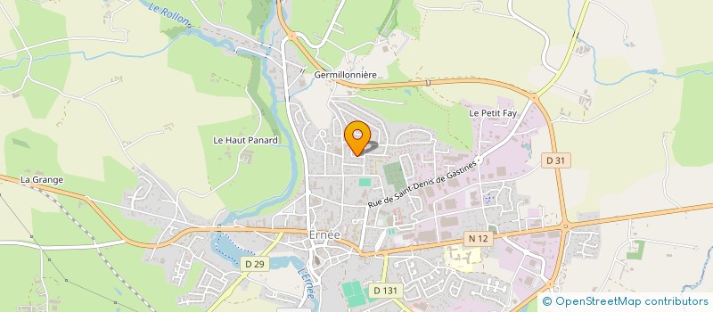 localisation de l'entreprise MONSIEUR GILLES VELE  ERNEE