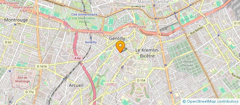 localisation de l'entreprise MONSIEUR GILLES VERANT à GENTILLY