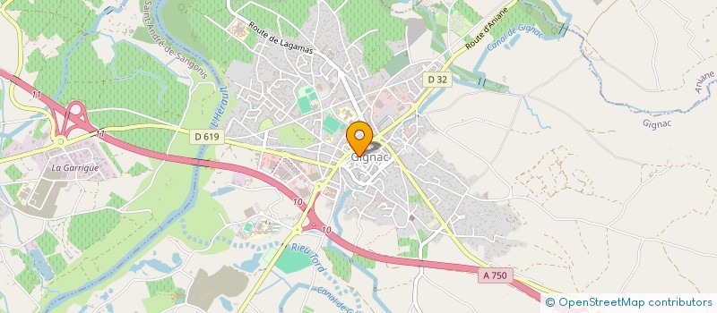 localisation de l'entreprise MONSIEUR GILLES VERDU à GIGNAC
