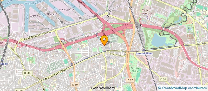 localisation de l'entreprise MONSIEUR GILLES VERDURE  GENNEVILLIERS