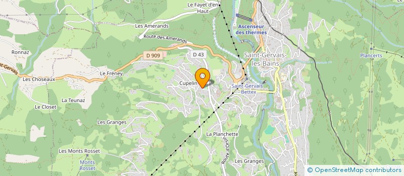 localisation de l'entreprise MONSIEUR GILLES VERJUS  SAINT-GERVAIS-LES-BAINS