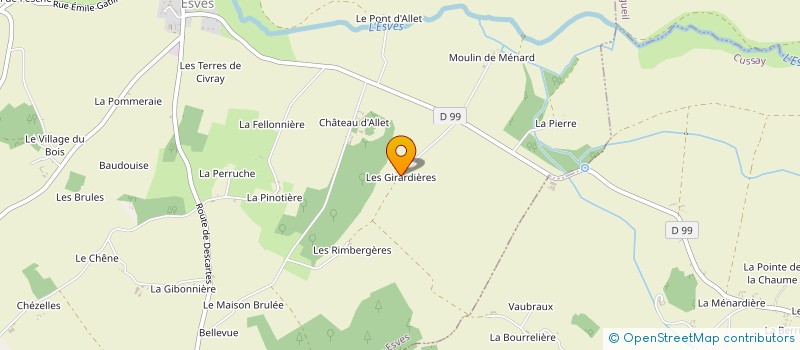 localisation de l'entreprise MONSIEUR GILLES VETAULT à CIVRAY SUR ESVES
