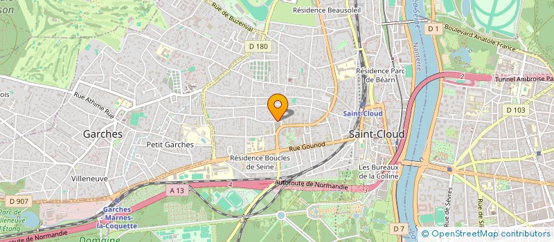 localisation de l'entreprise MONSIEUR GILLES VEZON-DAUNIS à SAINT-CLOUD