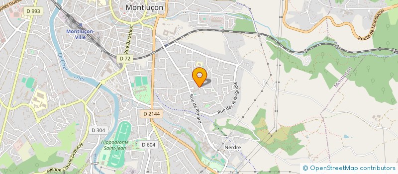localisation de l'entreprise MONSIEUR GILLES VINCENT à MONTLUCON