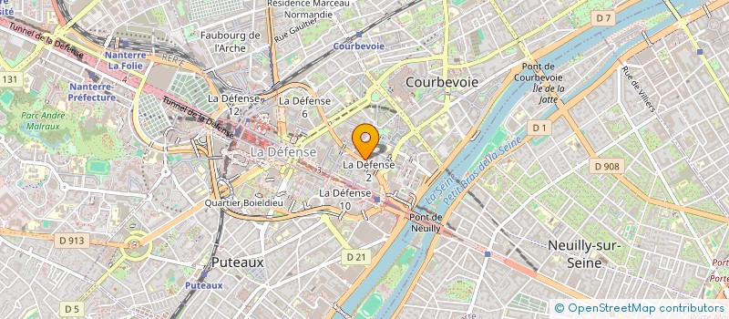 localisation de l'entreprise MONSIEUR GILLES VINCENT DU LAURIER à COURBEVOIE