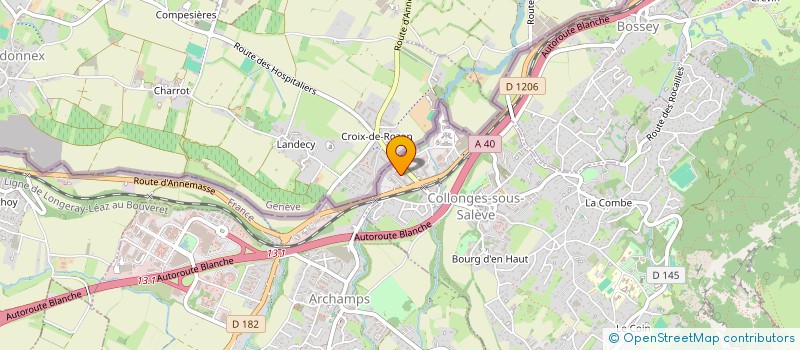 localisation de l'entreprise MONSIEUR GILLES VIOTTI  COLLONGES-SOUS-SALEVE