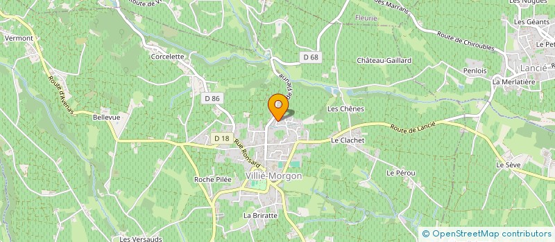 localisation de l'entreprise MONSIEUR GILLES VUILLAUMIER  VILLIE-MORGON