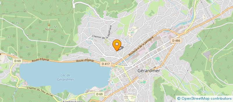 localisation de l'entreprise MONSIEUR GILLES VUILLEMIN  GERARDMER