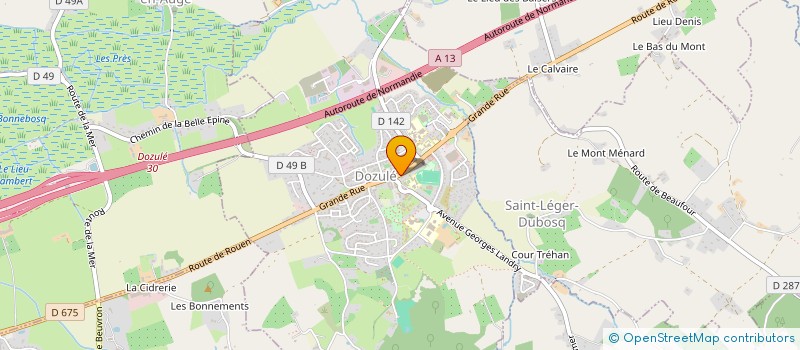 localisation de l'entreprise MONSIEUR GILLES WALTER  DOZULE