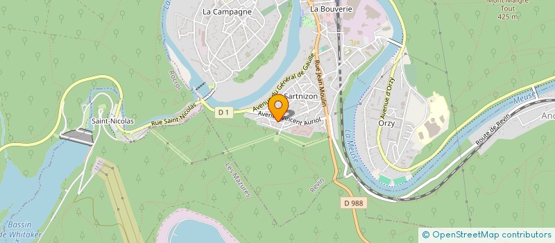 localisation de l'entreprise MONSIEUR GILLES WARIN  LES MAZURES