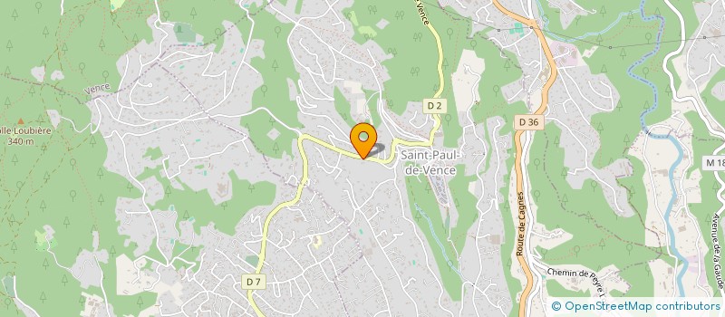 localisation de l'entreprise MONSIEUR GILLES WEISS à SAINT-PAUL-DE-VENCE