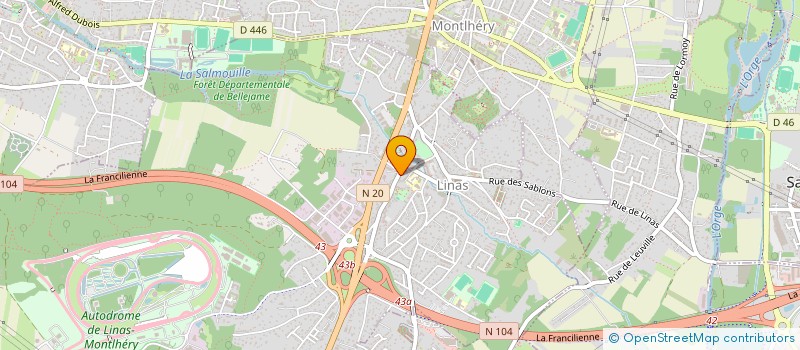 localisation de l'entreprise MONSIEUR GILLES YOLLE à LINAS