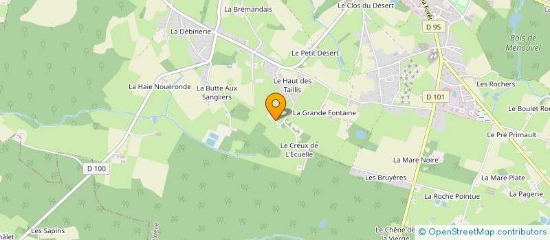 localisation de l'entreprise MONSIEUR GILLES YVES à LA BOUEXIERE