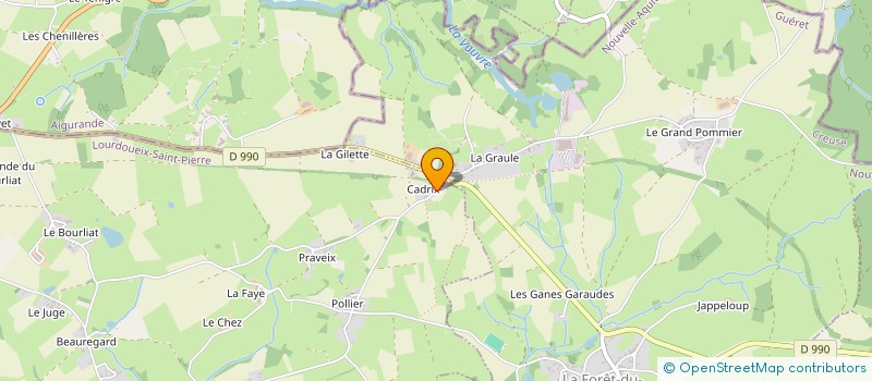 localisation de l'entreprise MONSIEUR GILLES YZON à LOURDOUEIX-SAINT-PIERRE