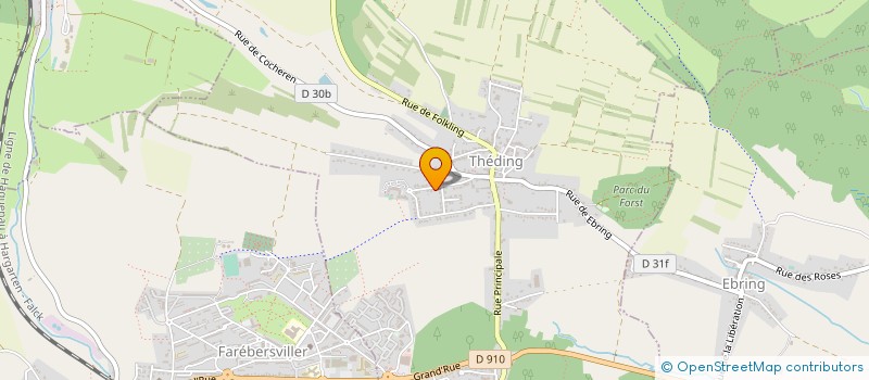 localisation de l'entreprise MONSIEUR GILLES ZIMMER  THEDING