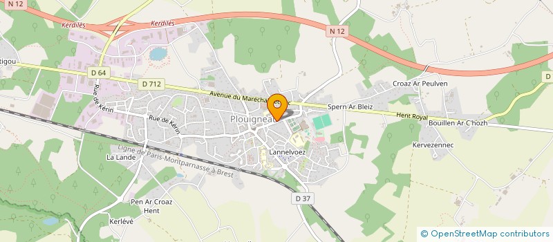 localisation de l'entreprise MONSIEUR GILLIAN LE BAIL  PLOUIGNEAU