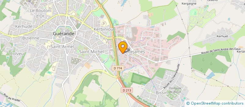 localisation de l'entreprise MONSIEUR GIMES BEAUTOUR à GUERANDE