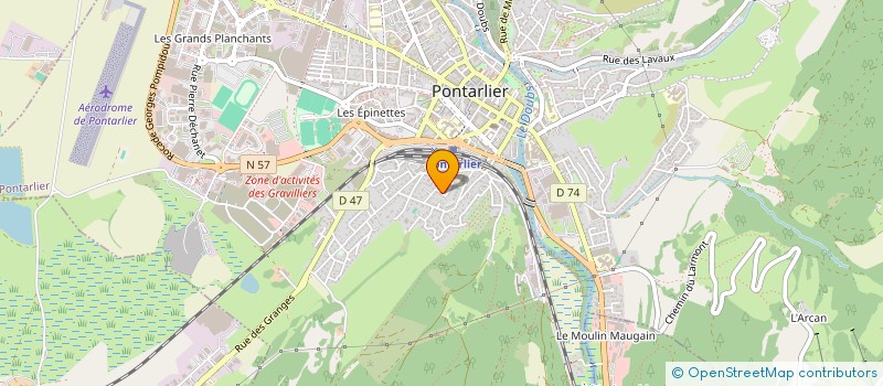 localisation de l'entreprise MONSIEUR GINEL ABDURAHIMI  PONTARLIER