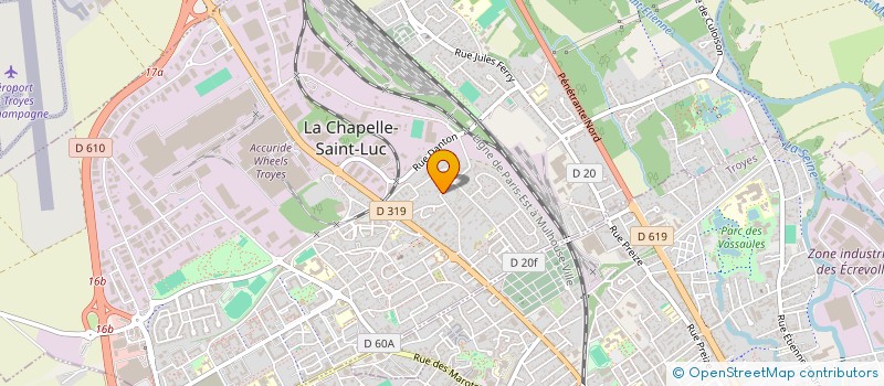 localisation de l'entreprise MONSIEUR GINES ABED  LA CHAPELLE-SAINT-LUC