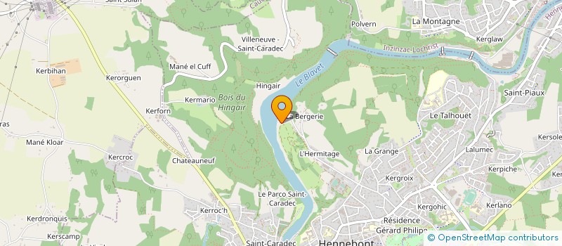 localisation de l'entreprise MONSIEUR GINNO KELLE  HENNEBONT