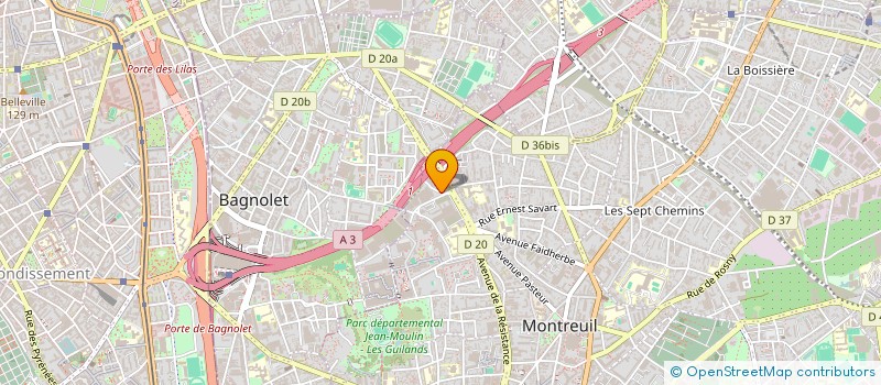 localisation de l'entreprise MONSIEUR GINO AGNETTI à MONTREUIL