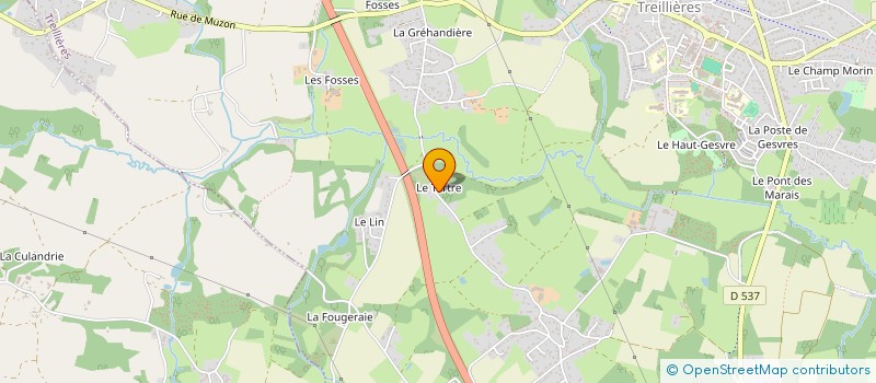 localisation de l'entreprise MONSIEUR GINO CAUBET  TREILLIERES