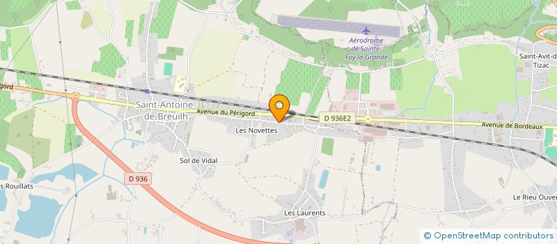 localisation de l'entreprise MONSIEUR GINO DOMINIQUE  SAINT-ANTOINE-DE-BREUILH