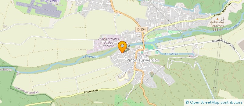 localisation de l'entreprise MONSIEUR GINO DUBOIS  VINON-SUR-VERDON