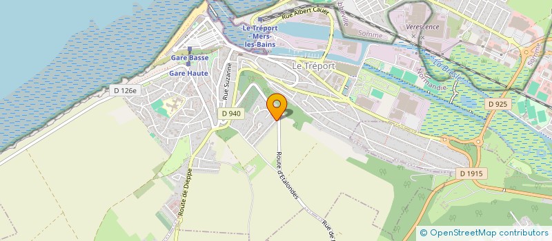 localisation de l'entreprise MONSIEUR GINO DUFRESNE  LE TREPORT