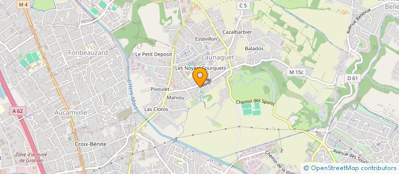 localisation de l'entreprise MONSIEUR GINO FANTUZZO à LAUNAGUET