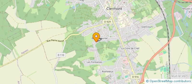 localisation de l'entreprise MONSIEUR GINO GARET  BREUIL LE VERT