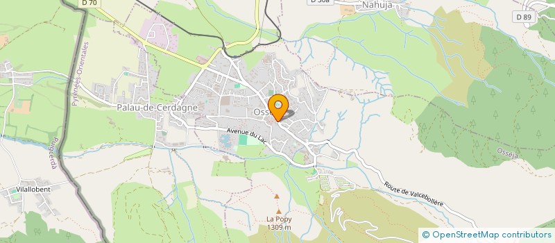 localisation de l'entreprise MONSIEUR GINO GIMENEZ  OSSEJA