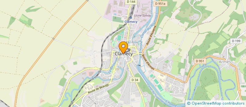 localisation de l'entreprise MONSIEUR GINO GUILLEMIN à CLAMECY