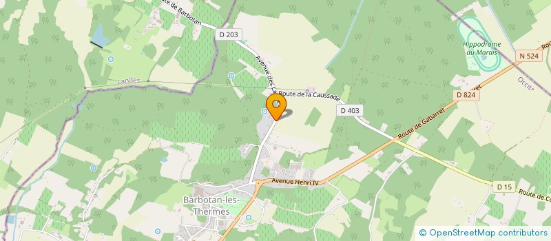 localisation de l'entreprise MONSIEUR GINO JOVIEN  CAZAUBON