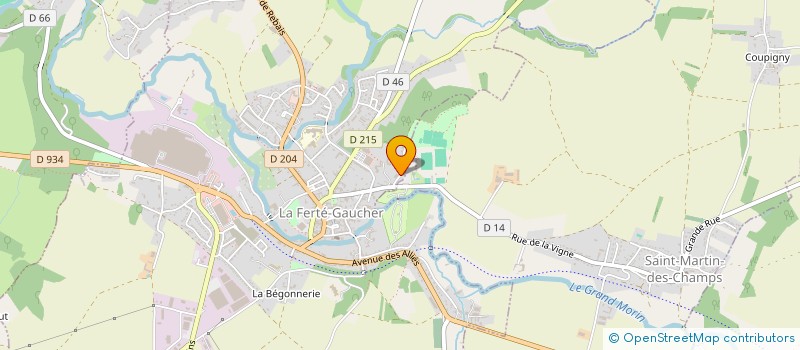 localisation de l'entreprise MONSIEUR GINO MARONNE  LA FERTE-GAUCHER