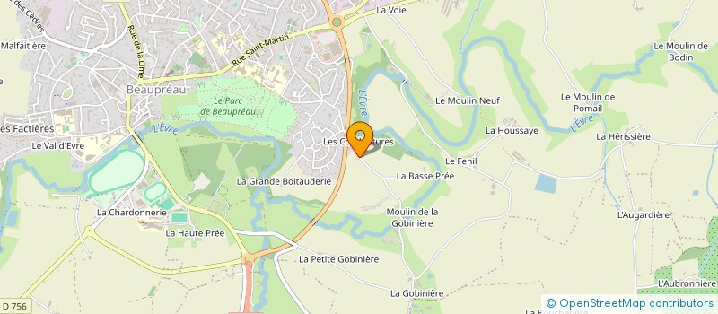 localisation de l'entreprise MONSIEUR GINO MARTIN à BEAUPREAU-EN-MAUGES