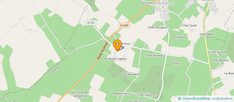 localisation de l'entreprise MONSIEUR GINO MARTINI à ARTHENAC