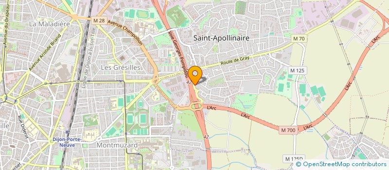 localisation de l'entreprise MONSIEUR GINO MOREL  SAINT-APOLLINAIRE